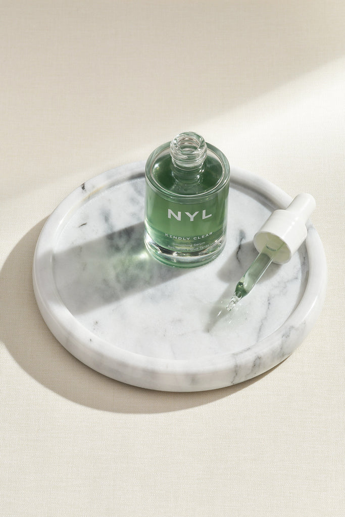 Bakuchiol (nature’s retinol) works with soothing Blue Tansy to smooth, tone, and lovingly pamper even the most sensitive skin. Ahhhh.  Key ingredients: Bakuchiol + Blue Tansy. NYL Skincare. Hand-crafted skincare for all. Rooted in botanicals and created in extra-small batches from only the good stuff, NYL is vegan and cruelty-free and nothing but fresh, clean, pure & potent. No compromises. That’s NYL.