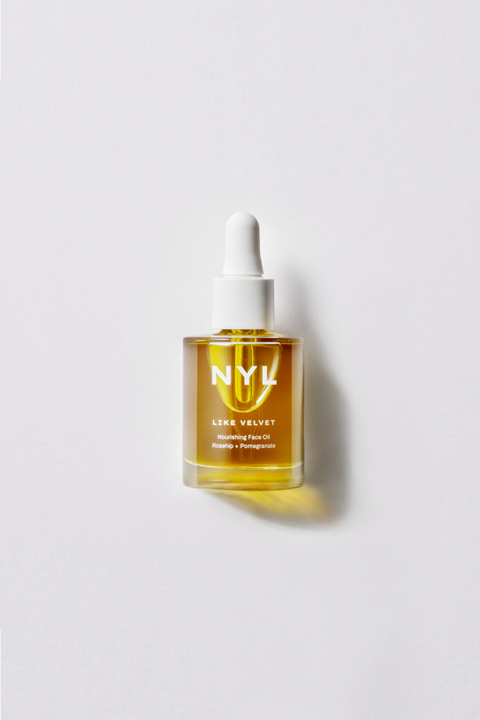 Antioxidant-rich pomegranate and rosehip oil head up a team of over 15 herb-infused oils to make your skin positively radiant — and literally velvety smooth.  Key ingredients: Rosehip + Pomegranate. NYL Skincare. Hand-crafted skincare for all. Rooted in botanicals and created in extra-small batches from only the good stuff, NYL is vegan and cruelty-free and nothing but fresh, clean, pure & potent. No compromises. That’s NYL.